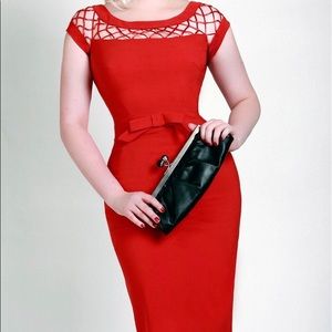 Alika Pencil Red Dress